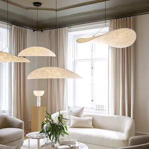 日本のサプライズローニーウィンドシルクシャンデリアファブリックシャンデリアランプシルクハンギングランプホームデコレーション北欧モダンファブリックLEDライト - Product Image 2