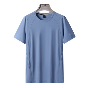 Camiseta de manga corta transpirable para hombre, traje de verano holgado para <span class=keywords><strong>chicos</strong></span> de talla grande - Product Image 2