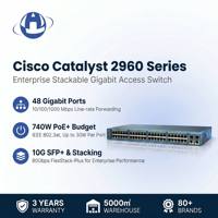 Switch de Red Gestionado Empresarial Catalyst WS-C2960XR-48FPS-I de 48 Puertos Gigabit PoE+ 740W L3 IP Lite con Doble Fuente de Alimentación