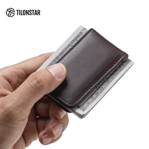 TILONSTAR TMC101P Cartera Delgada Bifold de Cuero Genuino con Clip Magnético para Billetes, Capacidad para hasta 15 Billetes, Ideal para el Uso Diario - Product Image 3
