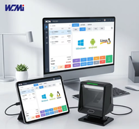 Escáner de Código de Barras de Escritorio Omnidireccional 2D A66, Conexión Plug & Play, Lector de Códigos QR Manos Libres, Compatible con Windows, Android y Linux