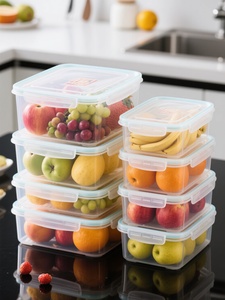 Easy Snap Reusable 1000ml <strong>Meal</strong> Prep Dry Food Storage Containers Box <strong>Fun</strong> Microwave Safe Leak Proof Eco-friendly Plastic Food - Product Image 1