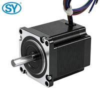Motor Stepper Nema 23 24V-48V DC Torsi 1.2Nm 1.8 °   Kit Motor Stepper Hybrid CNC dengan Driver DM556, As D-cut 8mm, Step Angle 8mm