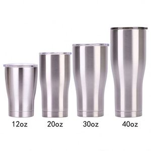 Vaso Térmico de Acero Inoxidable 18/8 para Sublimación, 30 oz, Doble Pared, Forma Curva, con Tapa Deslizante - Product Image 2