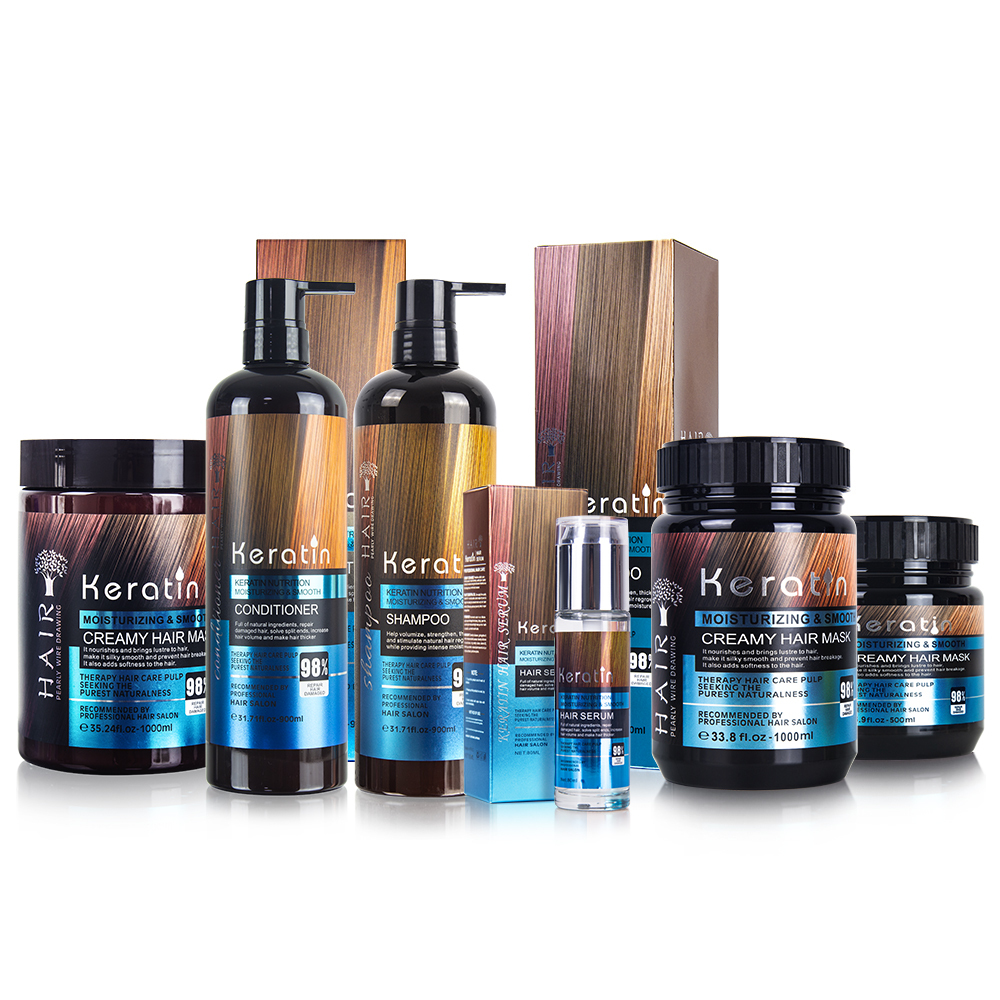 Wholesale Cosmetic Hair Care Products Keratin Hair Shampoo Set