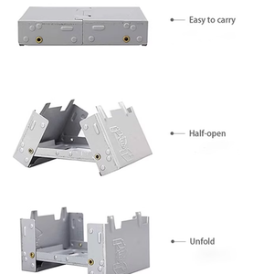 Porta pranzo esterno in lega di alluminio può essere riscaldata da fiamma aperta in alluminio <span class=keywords><strong>campeggio</strong></span> Picnic in acciaio inox stoviglie da Picnic stufa da Picnic - Product Image 6