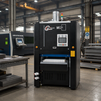 Machine à ébavurer le métal de 800 mm pour tôles, acier inoxydable, cuivre, laiton, polissage et rectification