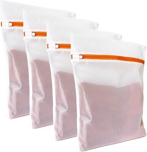 Lot de 9 sacs à linge en maille durables avec fermeture éclair robuste, sacs de lavage faits à la main pour la lingerie - Product Image 1