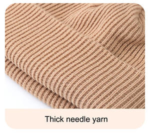 2023 personalizzabile Unisex invernali caldi cappelli in maglia Logo ricamato modello di carattere da uomo berretto invernale - Product Image 5