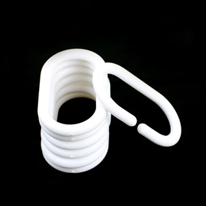 <b>Curtain</b> <b>Hook</b> Plastic U Shape White Convenient For Shower <b>Curtain</b> Bathroom Accessories - Product Image 4