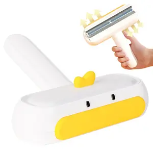 Pet Supplies Dogs Cat Hair Removal Comb Scraping Floating Hair Duckling Shape Pet Hair Roller Sticker Brush