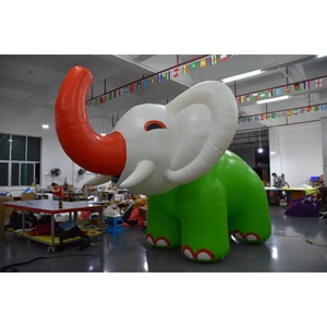 Elefante Inflable Gigante KeepFuns, Decoración Inflable de Elefante de Dibujos Animados Personalizada para Promoción de Eventos con Soplador - Product Image 1