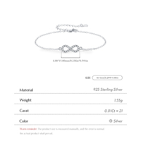 Bracelet en argent sterling 925 de haute qualité SPJ, cœur romantique en moissanite, bracelet en diamant de laboratoire couleur D VVS1 pour femmes