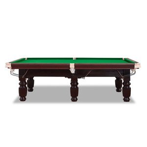 Table de billard classique de 10 pieds avec plateau en marbre volcanique et cadre en bois de haute qualité, accessoires de billard complets inclus - Product Image 2