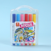 Ensemble de marqueurs acryliques d'art d'étudiant de haute qualité marqueurs d'aquarelle en plastique stylos colorés pour les enfants