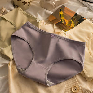 Pantalones japoneses de cintura media, de color liso, estilo ballet, con lazo sencillo, de punto de algodón, transpirables, para mujer, estilo dulce y juvenil. - Product Image 1