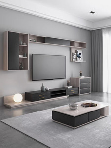 Meuble TV et <span class=keywords><strong>Table</strong></span> Basse Scandinaves Rétractables Modernes Simples pour Salon (Vente en Gros) - Product Image 2