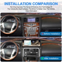 Radio para Auto RoadNavi de 17 Pulgadas con Android para Nissan Patrol Y62 QX80 QX56 2013-2023, Reproductor Multimedia para Auto, Carplay Inalámbrico, 4G, 360