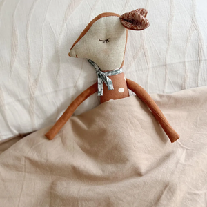 Dễ thương chấm bi nâu Bambi Hươu sang trọng Thú nhồi bông đồ chơi trẻ sơ sinh giáo dục sớm Đồ chơi trẻ em Quà tặng sinh nhật PP bông Điền - Product Image 2