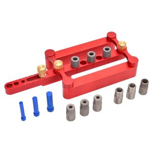 TEBAK W-128 3in1自定心定位架木工木工孔钻导向装置，带1/4 5/16 3/8英寸定位器工具 - Product Image 1