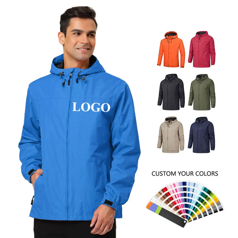 Outdoor Plus Size jaquetas masculinas jaqueta de blusão reflexiva, vintage retrô impermeável blusão, esportes poliéster masculino personalizado