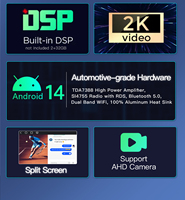 Estéreo de Coche Android 14 de 2 Din para Audi A3 S3 RS3 8P 2003-2012, Reproductor Multimedia con CarPlay Inalámbrico y Navegación GPS