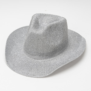 Venta al por mayor Vintage Cowboy <span class=keywords><strong>Fedora</strong></span> Panamá Sombreros de paja para hombres Mujeres Papel Rafia Algodón Impreso Liso para la playa Fiesta <span class=keywords><strong>Verano</strong></span> - Product Image 2