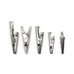 Clips en métal assortis, couleur nickel, petits clips <span class=keywords><strong>crocodile</strong></span> en métal, pinces alligator pour photos, cartes, papiers, factures - Product Image 3