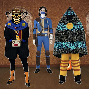 Costume de <span class=keywords><strong>cosplay</strong></span> pour fête d'Halloween, unisexe, <span class=keywords><strong>Lucy</strong></span> 'The Fall' série télévisée n°33, combinaison de survie Vault, haut en polyester pour enfants - Product Image 3