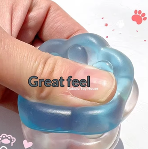 Jouet anti-stress en PVC souple en forme de patte de chat, collant et moelleux, pour enfants de 7 à 14 ans - Product Image 4