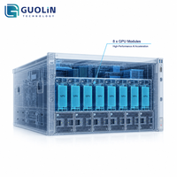 Serveur d'entraînement de modèles IA XFUSION |   FusionServer G6550 V8 |   10x GPU prêts à l'emploi |   Double processeur AMD Turin 9005 |   6U |   Stock d'origine de 3 ans