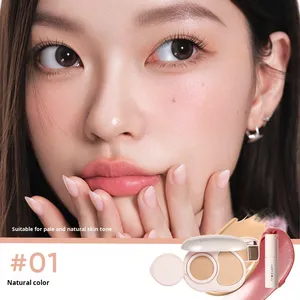Palette de poudre compacte portable Judydoll Blossom, fini mat, correcteur, blush crème pour débutantes, tout en un kit de maquillage - Product Image 5