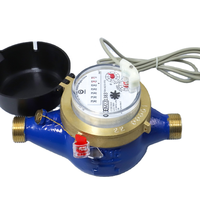 Compteur d'eau de type sec à transmission magnétique multi-jets à lecture directe conforme à la norme NMW OIML Classe B / R80 avec anneau de fermeture en laiton