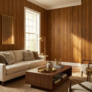 Papel Tapiz de Madera sin Costuras de 2.85m de Ancho, Longitud Personalizada, Tela de Pared Impermeable No Tejida para Sala de Estar, Dormitorio, Pared Decorativa - Product Image 3
