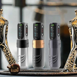 Machine à tatouer sans fil à double batterie, ultra longue autonomie, alimentation au lithium rechargeable, stylo à tatouer professionnel permanent - Product Image 1