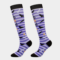 Chaussettes de Compression Citrouille Crâne Plusieurs Modèles Halloween Chaussettes Hommes Femmes En Plein Air Basketball Courir Randonnée Sport Chaussettes Cadeaux