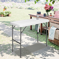 Table de camping en HDPE à choix multiples avec évier portable pour le nettoyage de la pêche