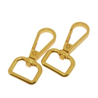 Mousqueton à ressort rétro doré de 16,5 mm, mousqueton pivotant en alliage pour sac à main, vente en gros personnalisée