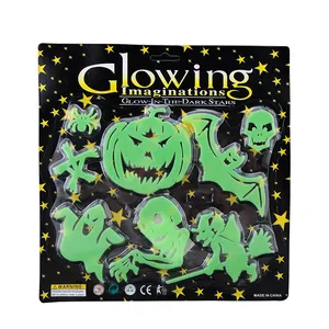 Élément d'Halloween bon marché, jouet autocollant mural lumineux et sombre pour enfants
