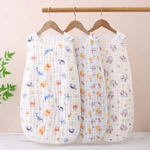 Gigoteuse pour bébé 100% coton respirante et écologique pour nourrissons et tout-petits, nouvelle conception sans manches printemps-automne - Product Image 1