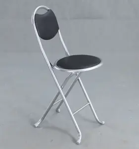 대기실 바 의자 패딩 접이식 스틸 프레임 부드러운 좌석 휴대용 높은 의자 이슬람기도