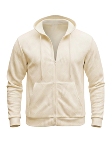 ODM/OEM Wholesale 100% Cotton Solid Casual <b>Men's</b> Full Zip up Hoodies with Custom Print Logo for <b>Men</b> and Women - Product Image 1