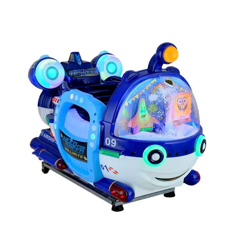 Jeux à pièces vente chaude 2023 vente en gros Kiddie Rides Mini Machine de jeu de voiture à balançoire électrique Machine de jeu à pièces