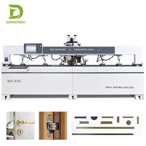 Máquina CNC para trabajar la madera, taladradora y fresadora MX-836, taladro horizontal multiestación con ATC para puertas y gabinetes - Product Image 4