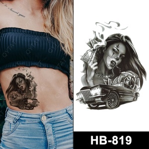 สีเต็มรูปแบบน้ำโอนชั่วคราวเซ็กซี่เอวรอยสักสำหรับผู้หญิง - Product Image 3