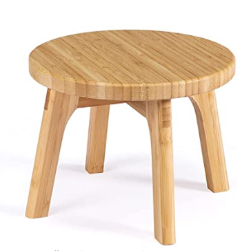 Exquisite natural handmade safe stable bamboo wood children portable step stool