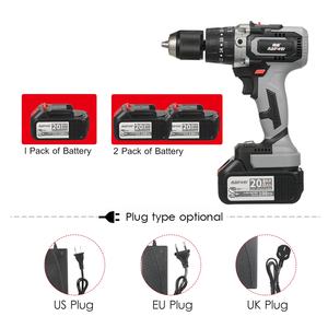21V Accuboormachine 20 + 3 Positie 0-2150Rpm Variabele Snelheid 1/2 Inch Keyless Chuck 200n. M Max Koppel 800W Batterij - Product Image 4