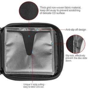 BSCI Factory <b>Customize</b> Logo Size Design <b>CD</b> Case Holder Portable 32 <b>CD</b>/DVD Disc Storage Wallet Organizer Bag for Car - Product Image 2