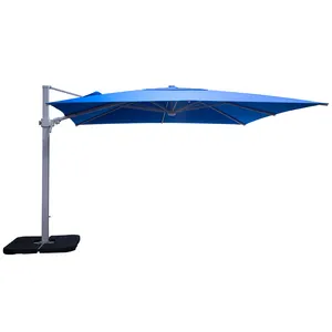MIA açık şemsiyeler bahçe alüminyum konsol 3m veranda şemsiye teras için aydınlatma ile