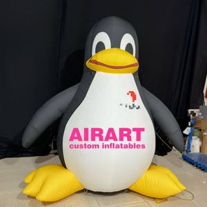 Pingüino inflable bonito Popular de 2 metros de altura para decoración de eventos de <span class=keywords><strong>Ocean</strong></span> Park pingüino personalizable con logotipo - Product Image 6